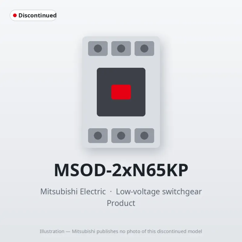 MSOD-2xN65KP Mitsubishi Low-voltage switchgear Magnetic Starter