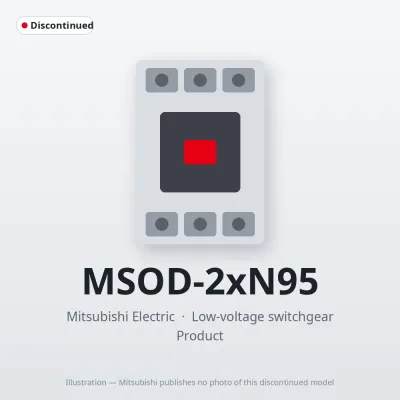 MSOD-2xN95 Mitsubishi Low-voltage switchgear Magnetic Starter