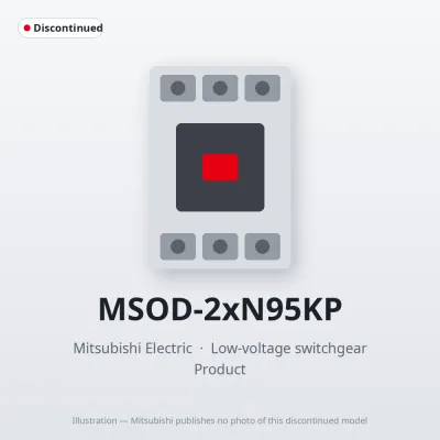 MSOD-2xN95KP Mitsubishi Low-voltage switchgear Magnetic Starter