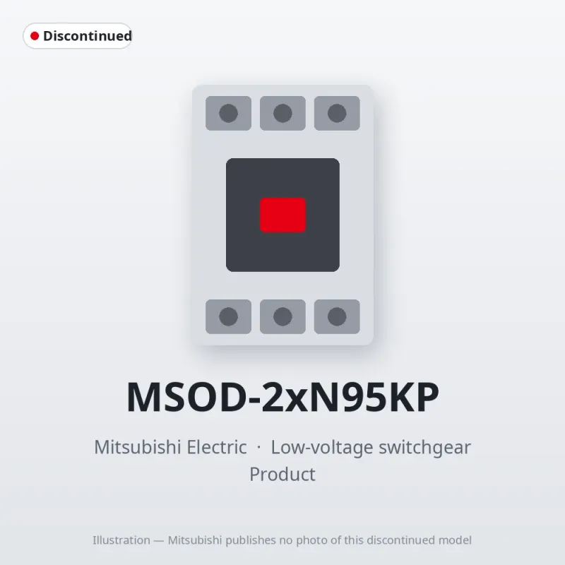 MSOD-2xN95KP Mitsubishi Low-voltage switchgear Magnetic Starter