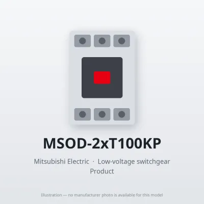 MSOD-2xT100KP Mitsubishi Low-voltage switchgear Magnetic Starter