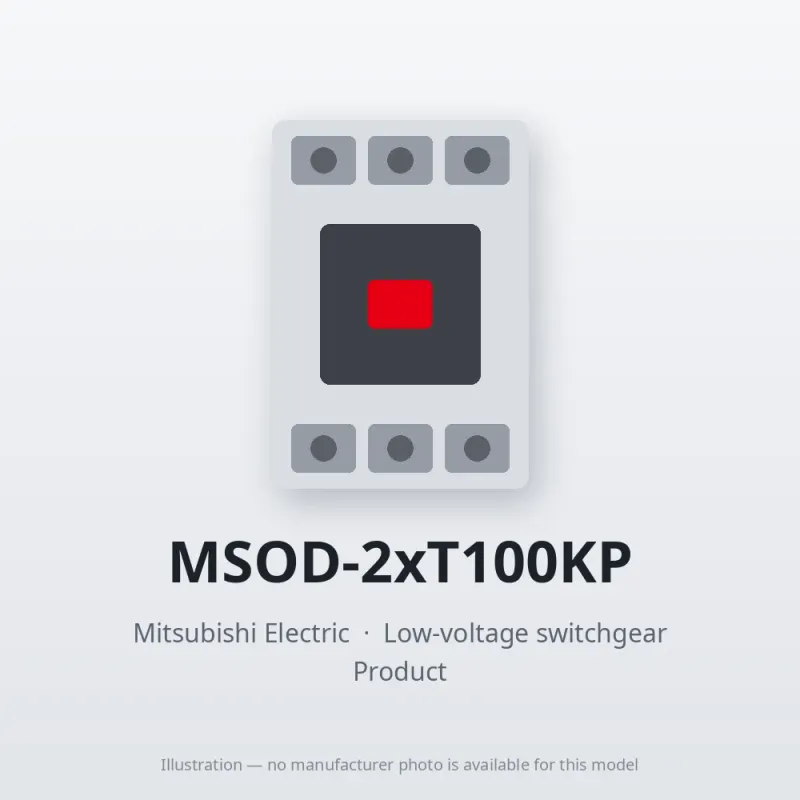 MSOD-2xT100KP Mitsubishi Low-voltage switchgear Magnetic Starter