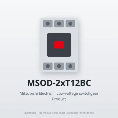 MSOD-2xT12BC Mitsubishi Low-voltage switchgear Magnetic Starter