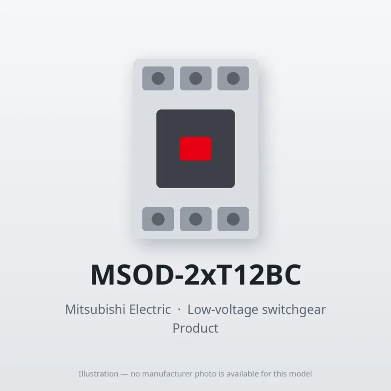 MSOD-2xT12BC Mitsubishi Low-voltage switchgear Magnetic Starter
