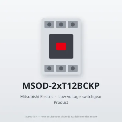 MSOD-2xT12BCKP Mitsubishi Low-voltage switchgear Magnetic Starter