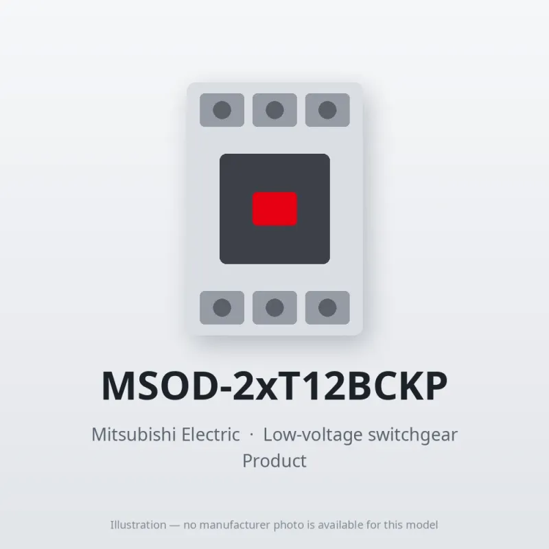MSOD-2xT12BCKP Mitsubishi Low-voltage switchgear Magnetic Starter