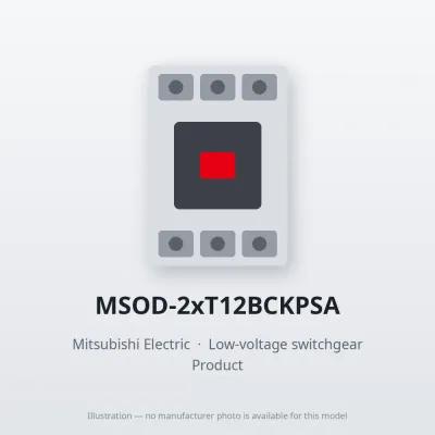MSOD-2xT12BCKPSA Mitsubishi Low-voltage switchgear Magnetic Starter