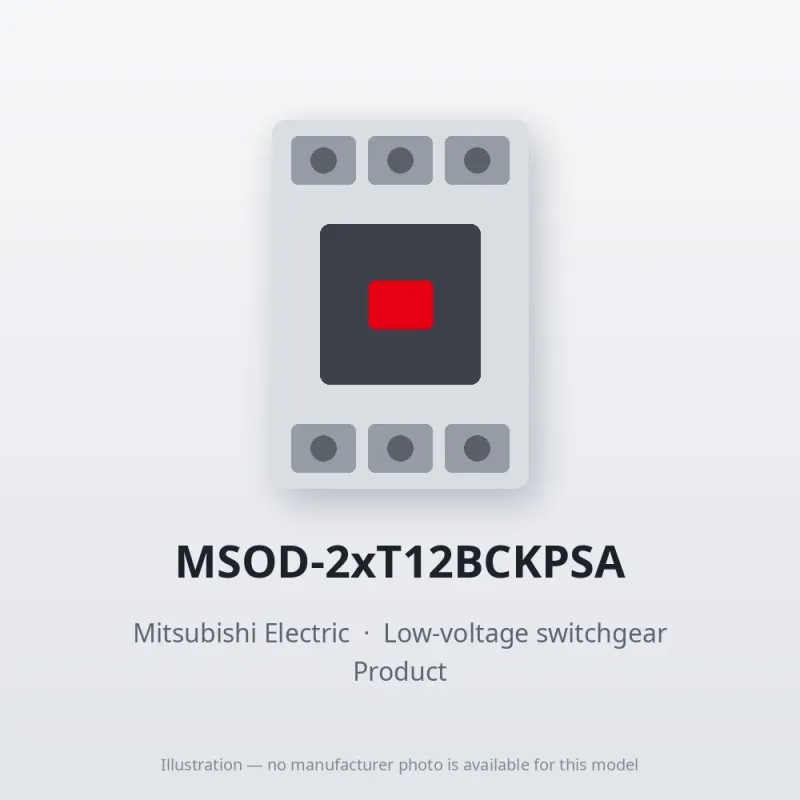 MSOD-2xT12BCKPSA Mitsubishi Low-voltage switchgear Magnetic Starter