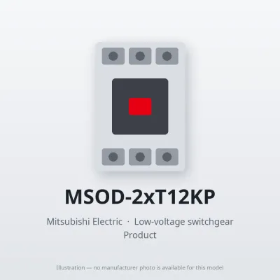 MSOD-2xT12KP Mitsubishi Low-voltage switchgear Magnetic Starter