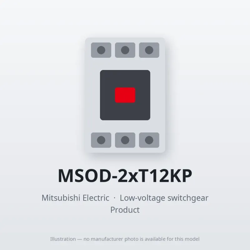 MSOD-2xT12KP Mitsubishi Low-voltage switchgear Magnetic Starter