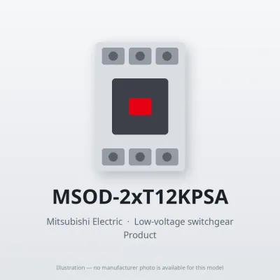 MSOD-2xT12KPSA Mitsubishi Low-voltage switchgear Magnetic Starter