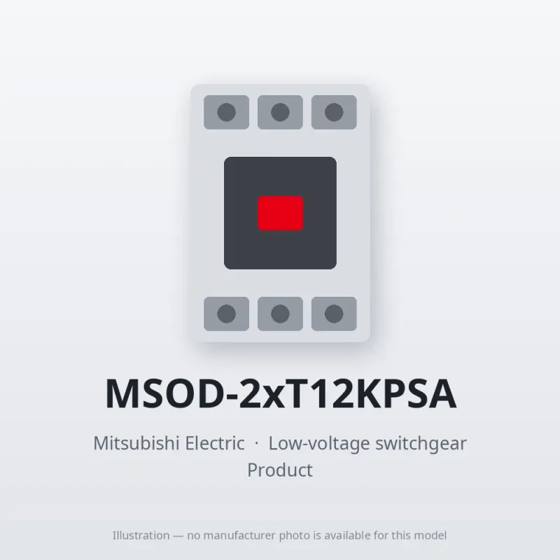 MSOD-2xT12KPSA Mitsubishi Low-voltage switchgear Magnetic Starter