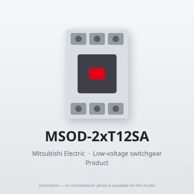 MSOD-2xT12SA Mitsubishi Low-voltage switchgear Magnetic Starter
