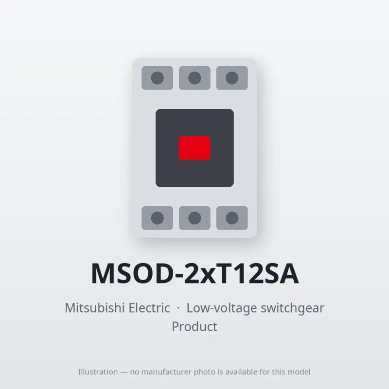 MSOD-2xT12SA Mitsubishi Low-voltage switchgear Magnetic Starter