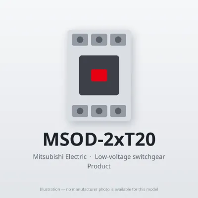MSOD-2xT20 Mitsubishi Low-voltage switchgear Magnetic Starter