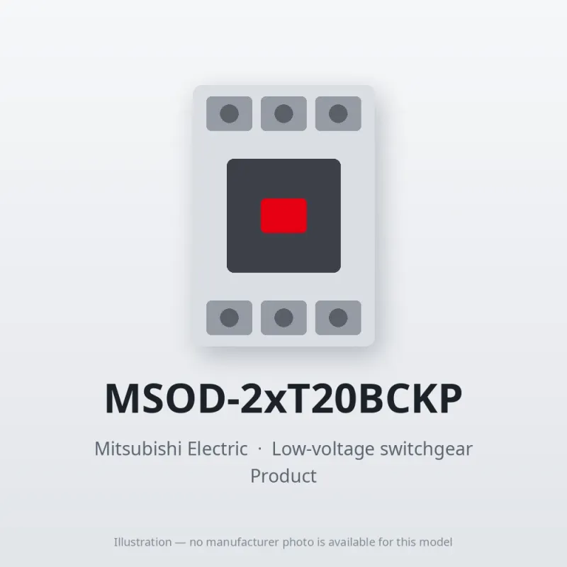 MSOD-2xT20BCKP Mitsubishi Low-voltage switchgear Magnetic Starter