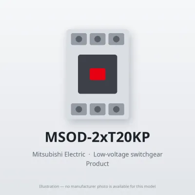 MSOD-2xT20KP Mitsubishi Low-voltage switchgear Magnetic Starter