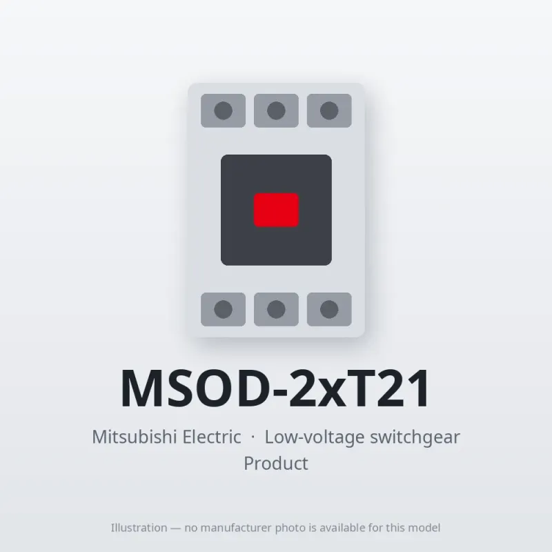 MSOD-2xT21 Mitsubishi Low-voltage switchgear Magnetic Starter