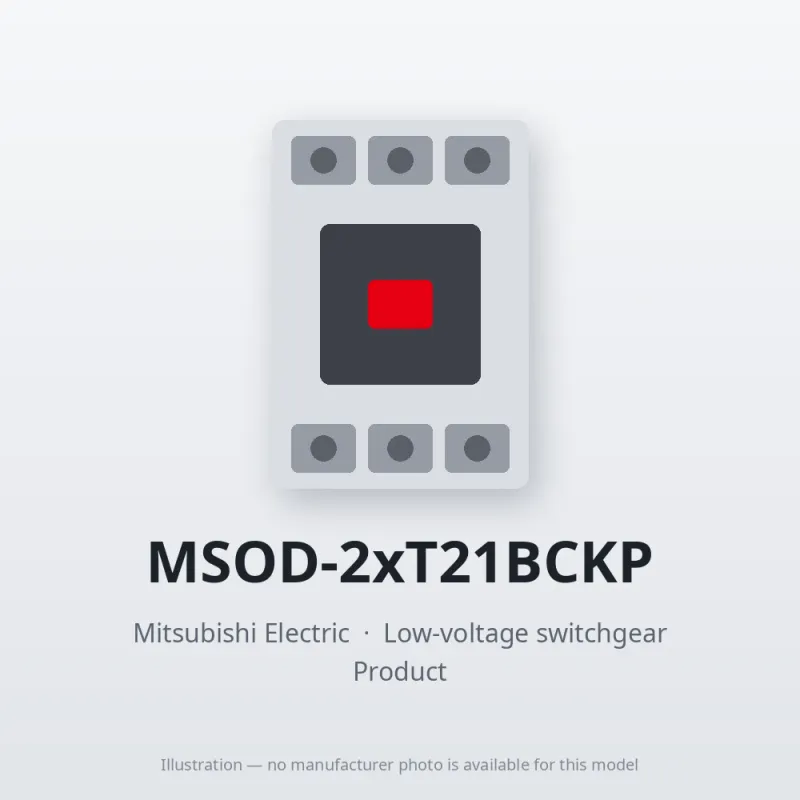 MSOD-2xT21BCKP Mitsubishi Low-voltage switchgear Magnetic Starter