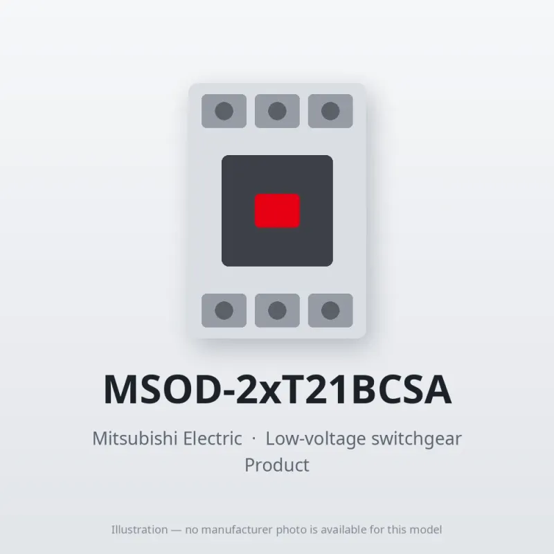 MSOD-2xT21BCSA Mitsubishi Low-voltage switchgear Magnetic Starter