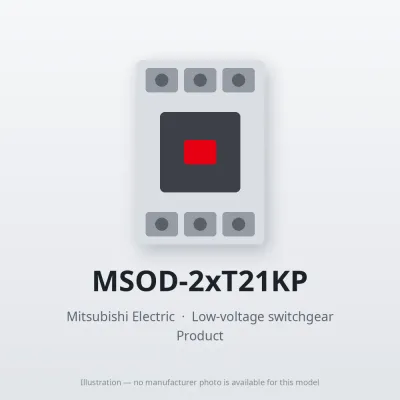 MSOD-2xT21KP Mitsubishi Low-voltage switchgear Magnetic Starter
