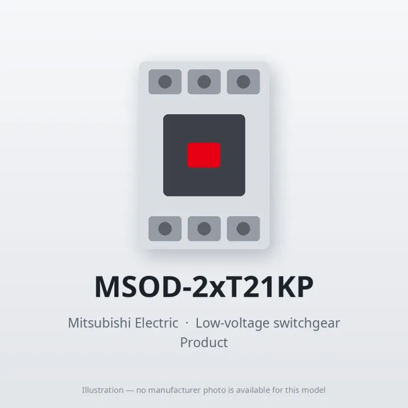 MSOD-2xT21KP Mitsubishi Low-voltage switchgear Magnetic Starter