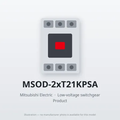 MSOD-2xT21KPSA Mitsubishi Low-voltage switchgear Magnetic Starter