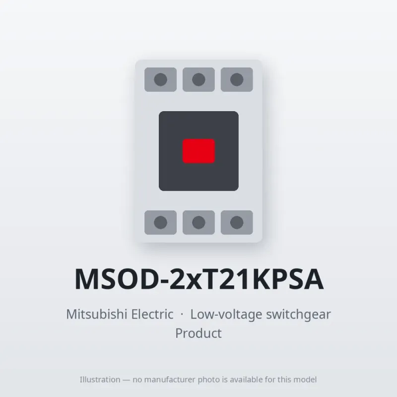 MSOD-2xT21KPSA Mitsubishi Low-voltage switchgear Magnetic Starter