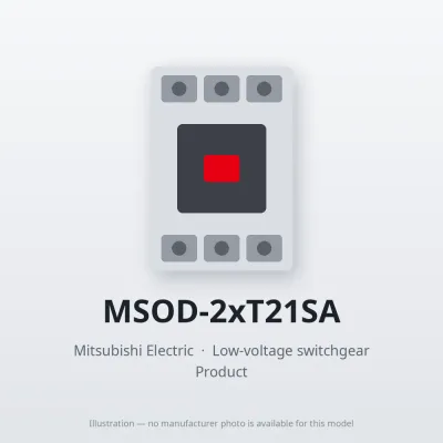 MSOD-2xT21SA Mitsubishi Low-voltage switchgear Magnetic Starter