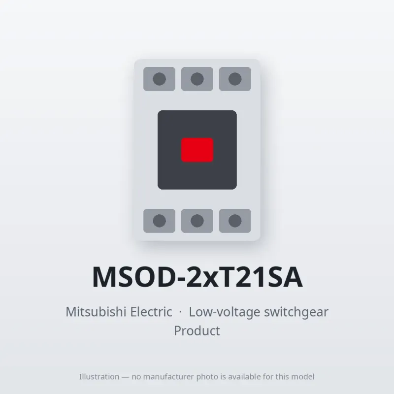 MSOD-2xT21SA Mitsubishi Low-voltage switchgear Magnetic Starter