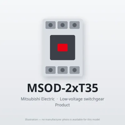 MSOD-2xT35 Mitsubishi Low-voltage switchgear Magnetic Starter