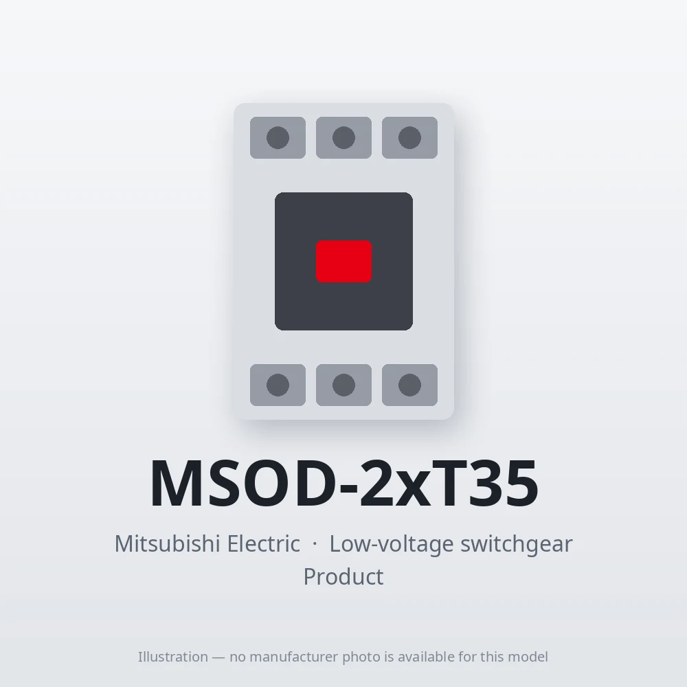 MSOD-2xT35 Mitsubishi Low-voltage switchgear Magnetic Starter