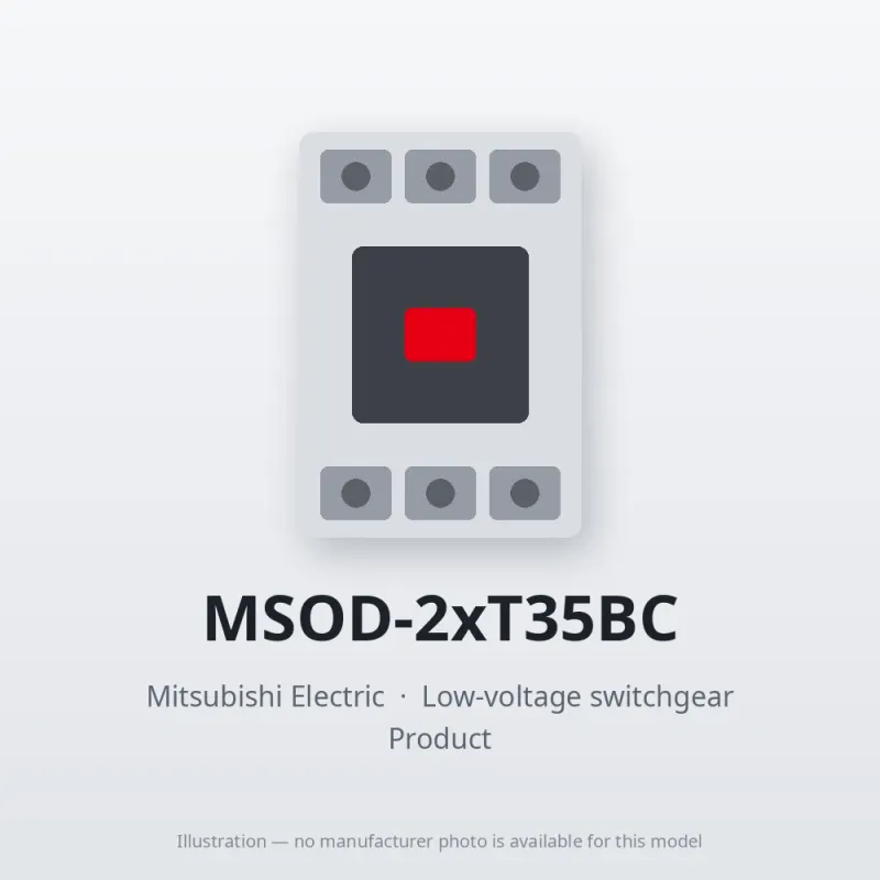 MSOD-2xT35BC Mitsubishi Low-voltage switchgear Magnetic Starter