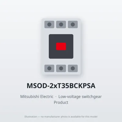 MSOD-2xT35BCKPSA Mitsubishi Low-voltage switchgear Magnetic Starter