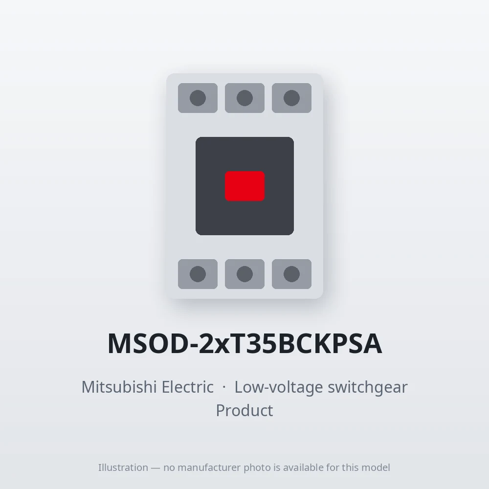 MSOD-2xT35BCKPSA Mitsubishi Low-voltage switchgear Magnetic Starter