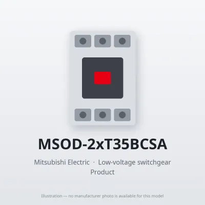 MSOD-2xT35BCSA Mitsubishi Low-voltage switchgear Magnetic Starter