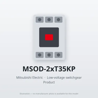 MSOD-2xT35KP Mitsubishi Low-voltage switchgear Magnetic Starter