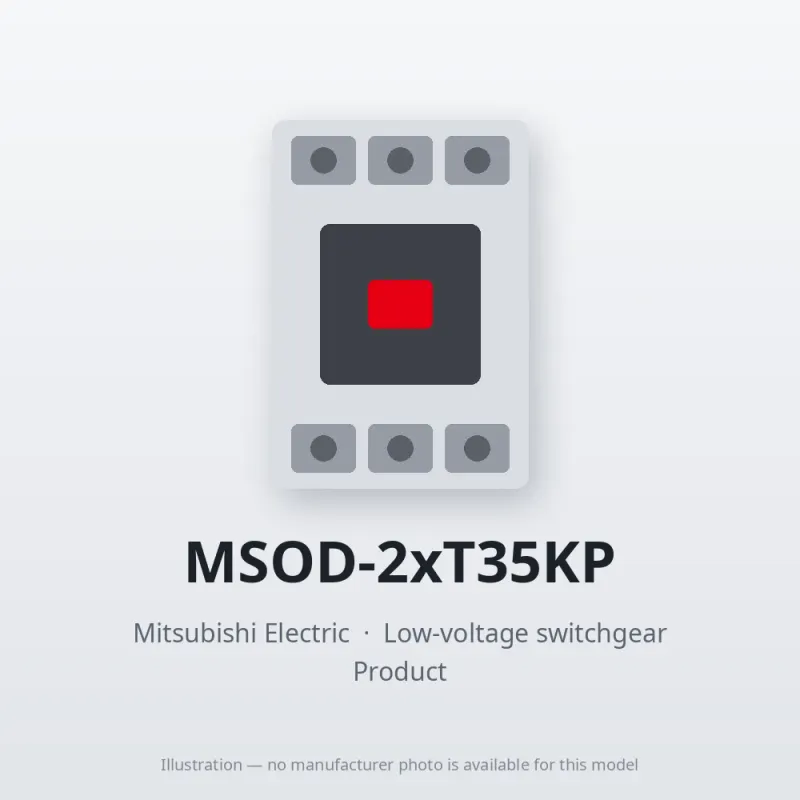 MSOD-2xT35KP Mitsubishi Low-voltage switchgear Magnetic Starter
