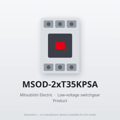 MSOD-2xT35KPSA Mitsubishi Low-voltage switchgear Magnetic Starter