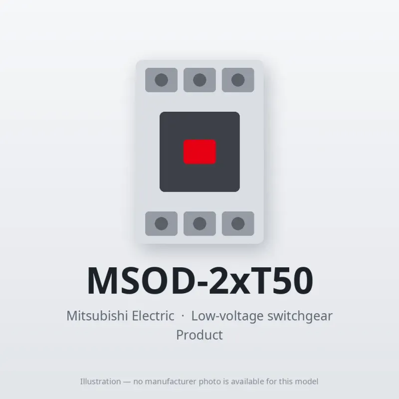 MSOD-2xT50 Mitsubishi Low-voltage switchgear Magnetic Starter