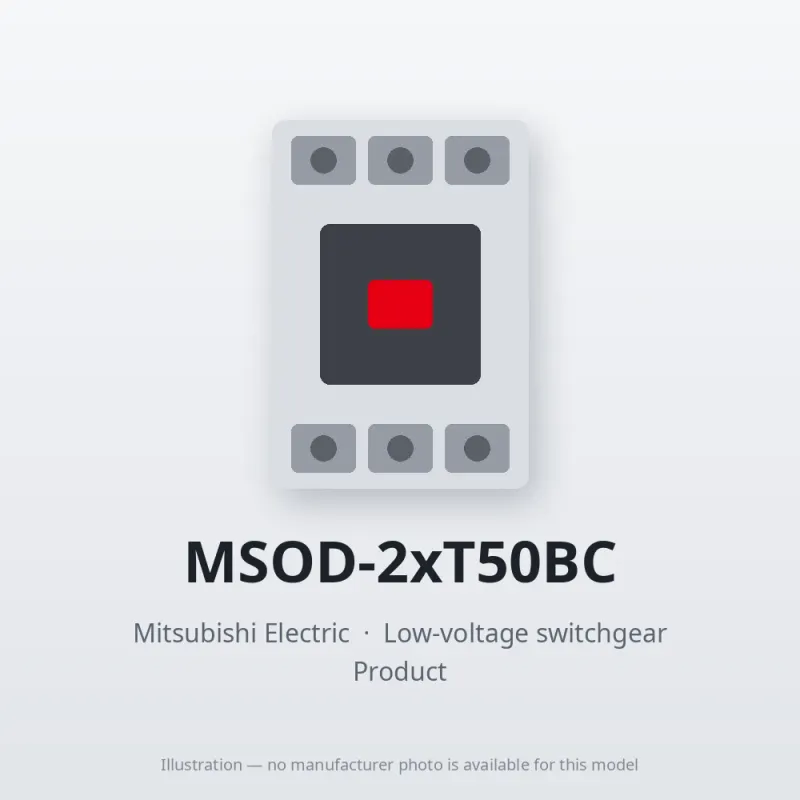 MSOD-2xT50BC Mitsubishi Low-voltage switchgear Magnetic Starter