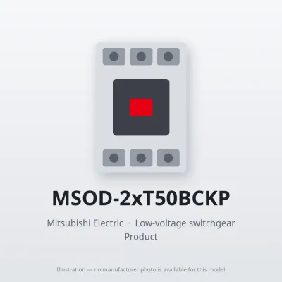 MSOD-2xT50BCKP Mitsubishi Low-voltage switchgear Magnetic Starter