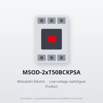 MSOD-2xT50BCKPSA Mitsubishi Low-voltage switchgear Magnetic Starter