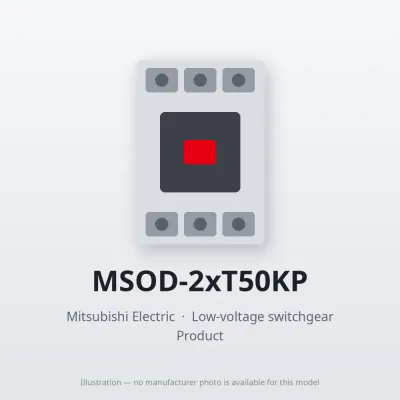 MSOD-2xT50KP Mitsubishi Low-voltage switchgear Magnetic Starter