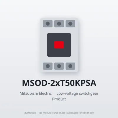 MSOD-2xT50KPSA Mitsubishi Low-voltage switchgear Magnetic Starter
