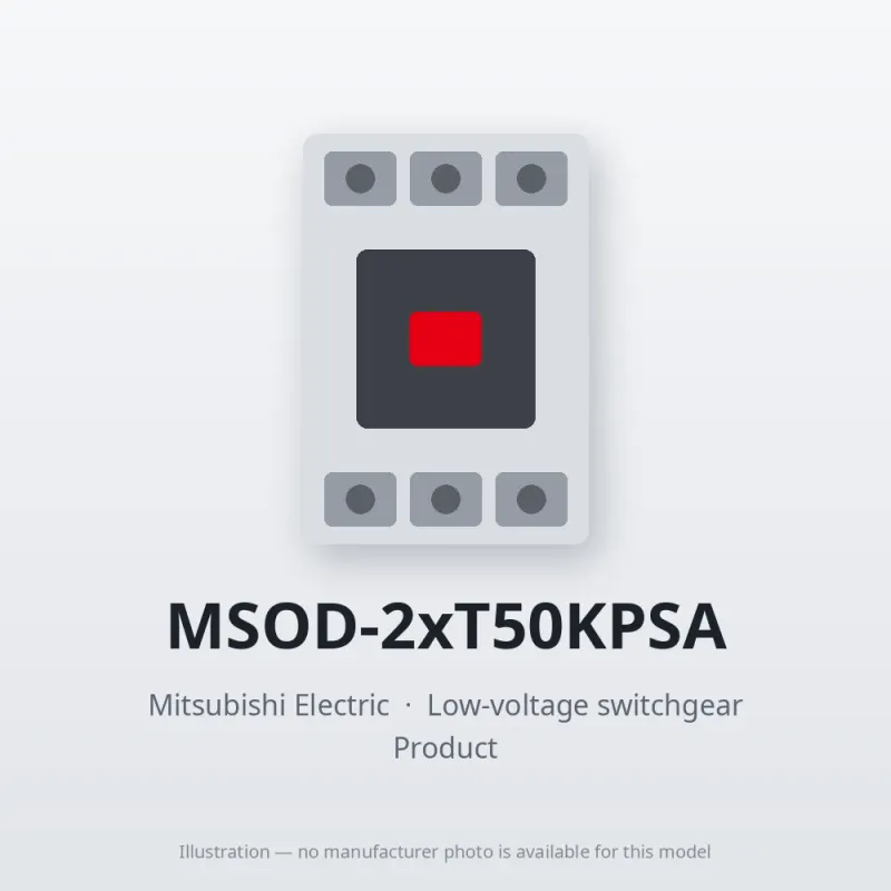 MSOD-2xT50KPSA Mitsubishi Low-voltage switchgear Magnetic Starter