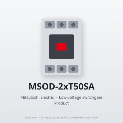 MSOD-2xT50SA Mitsubishi Low-voltage switchgear Magnetic Starter