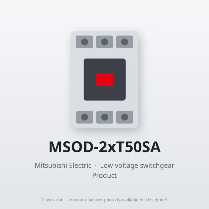 MSOD-2xT50SA Mitsubishi Low-voltage switchgear Magnetic Starter