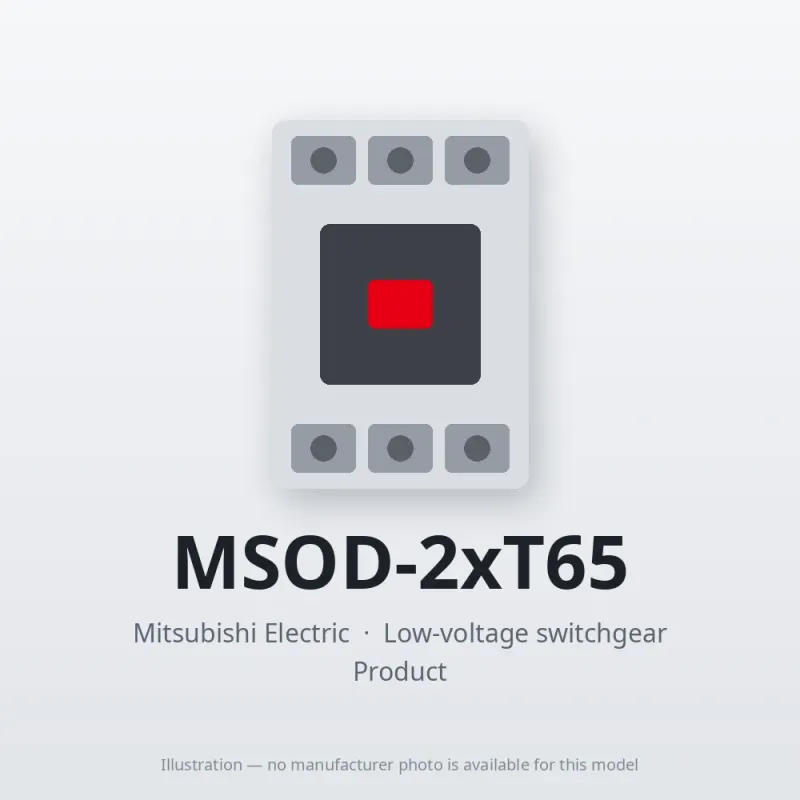 MSOD-2xT65 Mitsubishi Low-voltage switchgear Magnetic Starter