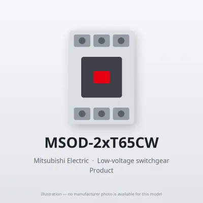 MSOD-2xT65CW Mitsubishi Low-voltage switchgear Magnetic Starter